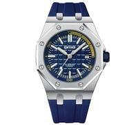 singmay Montre automatique pour homme avec cœur ouvert, bleu, Classique