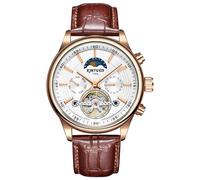 singmay Montre automatique pour homme avec cœur ouvert, Thé blanc, Classique