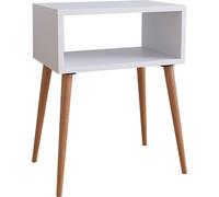 SingolM table de nuit 1 tablette blanc, chêneReproduction.