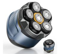 Singphere Rasoir Tete Chauve Homme, Rechargeable Sans Fil Tondeuse Cheveux Hommes, Utilisation Humide Et Sèche Skull Shaver, Rasoir Électrique À Tête Flexible 6d Avec Tête De Lame Magnétique