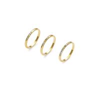 SINGULARU Bague Pack 3 Odisea Colors Acier Plaqué Or Bijoux pour femmes