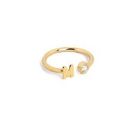 SINGULARU Bague Personnalisé Letter Spark. Bijoux pour Femme.