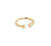 SINGULARU Bague Personnalisé Letter Spark. Bijoux pour Femme.