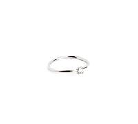 SINGULARU - Bague Single Spark argent - Bague en argent Sterling 925 avec finition placage au rhodium - Bague Style Solitaire - Bijoux pour Femme - Différentes finitions et Tailles