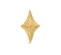 SINGULARU - Boucle d'Oreille Organic Star Spark. Argent avec Plaqué or 18 carats. Bijoux pour Femme.