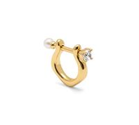 SINGULARU Boucle d'Oreille Perle et Spark Plaqué Or Bijoux pour femmes