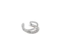 SINGULARU - Boucle d'oreille seule Ear Cuff Nina. Argent sterling avec finition plaqué rhodium. Bijoux pour femme.