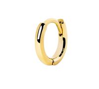 SINGULARU - Boucle d'oreille Unique Anneau Klein 7. Argent Sterling 925 avec Plaqué Or 18Kt. Fermoir Click/Congo. Bijoux pour Femme