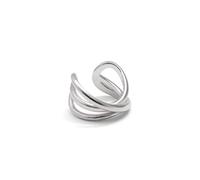 SINGULARU - Boucle d'oreille unique Ear Cuff Triple Cross. Laiton avec finition plaqué or 18Kt ou rhodium. Bijoux pour femme