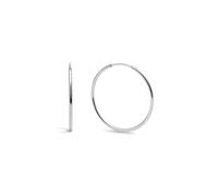 SINGULARU - Boucles d’oreilles Créoles Maria L. Acier. Bijoux pour femme.