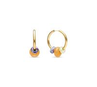 SINGULARU Boucles d'Oreille Carmen True Bomb Colors Acier Plaqué Or Bijoux pour femmes