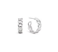 SINGULARU - Boucles d'oreilles Chunky Eslabón. Acier, Diamètre Extérieur des Anneaux : 20,5 mm. Fermoir Silicone. Bijoux pour Femme