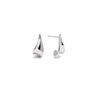 SINGULARU - Boucles d'oreilles Elisa. Laiton avec finition plaqué Rhodium. Bijoux pour femme