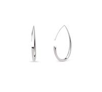 SINGULARU - Boucles d'oreilles Gota Arch. Argent Sterling avec Finition Rhodium. Légers et sans Fermoir. Bijoux pour Femme