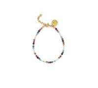 SINGULARU - Bracelet Altea Bruma. Acier avec Plaqué or 18 carats et Pierre naturelle. Bijoux pour Femme.