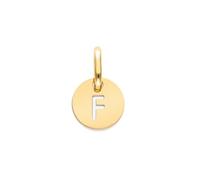 SINGULARU Charm Femme Mini Médaillon Lettre Acier Bain Or