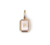SINGULARU Charm Personnalisé Letter Nacre Plaqué Or Bijoux pour femmes
