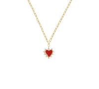 SINGULARU Collier Amour Plaqué Or Bijoux pour femmes | L'acier résistant à l'eau apporte durabilité et élégance avec des zircons brillants.