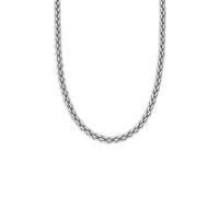 SINGULARU - Collier Big Rope. Acier. Chaîne maxi, entrelacée et épaisse. Longueur 40 cm + 5 cm d'extension. Bijoux pour femme