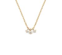SINGULARU - Collier Circles Twist. Pendentif en Laiton avec Anneaux et Finition Plaqué Rhodium. Chaîne Taille Unique. Bijoux pour Femme