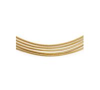 SINGULARU - Collier Cléopâtre. Acier avec Finition Plaqué Or 18Kt. Chaîne Maxi avec Cinq Chaînes et Style Minimaliste. Longueur 33 cm + Extension 5 cm. Bijoux pour Femme