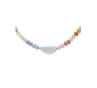 SINGULARU Collier Gummy Stones Acier Plaqué Or Bijoux pour femmes