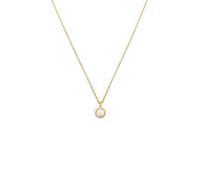 SINGULARU - Collier Hope. Laiton avec placage en Or 18Kt et Pierre Synthétique. Bijoux pour femme.