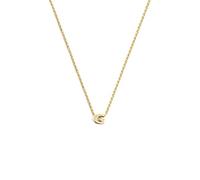 SINGULARU - Collier Personnalisé Lettre Unique. Pendentif en argent sterling 925 avec finition plaqué or 18Kt. Chaîne taille unique. Bijoux pour femme. Lettre G