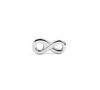 SINGULARU Mini boucle d'oreille en argent sterling plaqué rhodium avec fermoir à vis pour femme, taille unique, Argent Métal, Pas de gemme