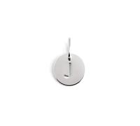 SINGULARU - Mini Médaillon Lettre Argent. Pendentif initial en argent sterling avec finition plaqué rhodium. Combinable avec collier. Bijoux pour femme. Lettre J