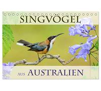 Singvögel aus Australien (Tischkalender 2026 DIN A5 quer), CALVENDO Monatskalender: Die kunterbunte Vogelwelt Australiens
