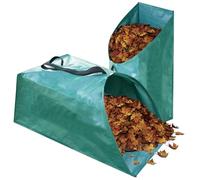 Singwow Lot de 2 sacs à déchets de jardin réutilisables de type pelle à poussière 200 L avec poignées (pelle à poussière 200 L)