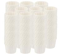 SINJEUN Lot de 1000 gobelets jetables en papier de 56,7 g, échantillon de condiments pour mesurer, shots de gelée, sauces, blanc
