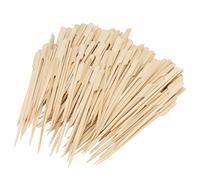 SINJEUN Lot de 2 000 brochettes plates en bambou de 9 cm pour barbecue, cocktails, grill, brochettes de fruits, buffets