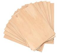 SINJEUN Lot de 20 feuilles de tilleul A4 - 300 x 220 x 2,5 mm - Planches de contreplaqué brut - Pour travaux manuels, combustion du bois, décoration d'intérieur, projets de bricolage