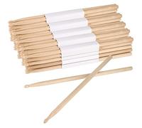 SINJEUN Lot de 24 paires de baguettes 5A en bois d'érable classique avec pointe en bois 5A pour débutants, étudiants et adultes