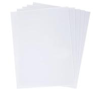 SINJEUN Lot de 5 Plaques d'Acrylique, Feuille de Plastique Blanches, 3 mm, 40 x 30 cm, en Verre Acrylique, pour le Bricolage