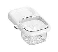 Sink Basket - Kitchen Strainer for Drainage and Organization | Stainless Steel Mesh with Rust Resistant Frame, Adjustable Sink Organizer for Fruits Vegetables and Dishware