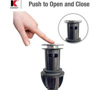 Sink Bathroom Drain in Matte Black for Stylish Bathroom Upgrades, 1-1/4-in