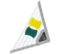 Sink Caddy Corner - Triangle Storage Vay, Compact Étagère De Séchage | Évier Caddy Angle Pliant Bourreau D'échappement, Porte De Cuisine Roulée Pour Ensemble De Lavage Des Appartements