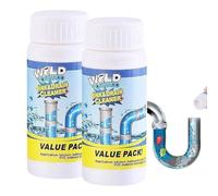 Sink Drain Cleaner, Déboucheur De Salle De Bain, éliminateur De Bouchons à Action Rapide, Nettoyant Multi-usage Pour évier, Lavabo Et Wc (2pcs)