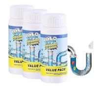 Sink Drain Cleaner, Déboucheur De Salle De Bain, éliminateur De Bouchons à Action Rapide, Nettoyant Multi-usage Pour évier, Lavabo Et Wc (3pcs)