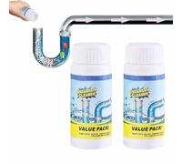 Sink Drain Cleaner,Powerful Sink and Drain Cleaner Powder,Foam Cleaner,Fast Foaming,Multi-functional Pipe Dredge,Pipeline Dredging Agent,Cleaning Tool for Home Kitchen Toilet (2pcs)