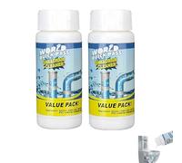 Sink Drain Clog Remover, Drain Cleaner and Deodorizer, Fast Foaming for Kitchen Toilet Pipeline Quick Cleaning Tool (2PCS)