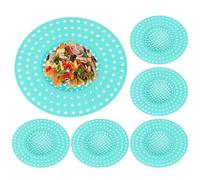 Sink Drain Strainer - PP 9.8x1.5cm | 6 Piece Anti-Clogging Hair Catcher | Sink Strainer Basket | for Home RV Waste Cooking Food Scraps Peels Debris