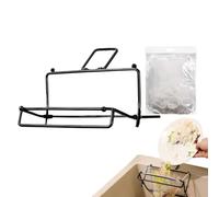 Sink Drain Strainer Rack - Durable Iron Frame, Kitchen Waste Filter | Small Size Fine Mesh Design with 100 Bag Capacity, Food Debris Catcher for Cleaning Routine, Home Cooking Area Hygiene Helper