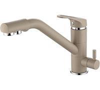 Sink Faucet Kitchen for Osmosis System Hot and Cold 3-Way Faucet Kitchen 360 Rotation 3 in 1 Mixer Tap for Water Filter Oatmeal (Color : Wasserhahn Küche Schwarz)