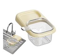 Sink Filter Basket - Suction Cup Drainer with Storage Rack Drain Basket Filter for Waste Clog Prevention, Sturdy Design with Easy Installation, Sink Accessories for Home Vegetable Pasta
