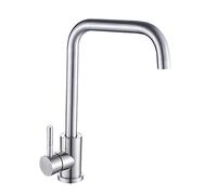Sink for Bar Farmhouse Commercial, Brushed Nickel Faucet, Mixer Stainless Steel Degree Cold and Hot Tap, SUS 304 Kitchen Faucets