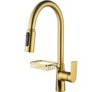 Sink Mounted with Spray Rotatable Single Lever Kitchen Wall for Kitchen-Black (Color : Black) Drinking Water Faucet